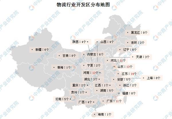 物流產業招商引資地圖：157個物流開發區+行業投融資數據（附圖表）